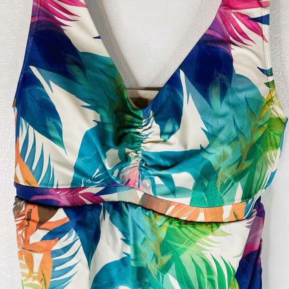 Swim By Cacique Sz 18 Skirted Swimsuit - Picture 2 of 12